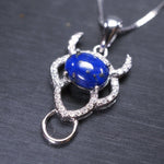 Lapis Lazuli Necklace, Sterling Silver Buffalo Minimalist Animal Silver Bull Jewelry Dainty Ox Natural Blue Lapis Lazuli Choker #235