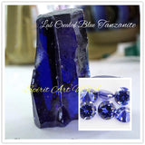 Large Tanzanite Necklace - 18k @ Sterling Silver - Pear 7 CT Blue Teardrop Tanzanite Jewelry Tanzanite Pendant #797