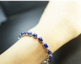 Lapis Lazuli Bracelet - Sterling Silver Genuine Blue High Quality Lapis Lazuli Jewelry