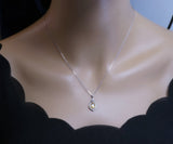 Citrine Necklace Silver - Genuine Teardrop Citrine Full 925 Sterling Silver November Birthstone Platinum Coated Box Chain #427