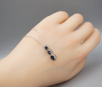 Sterling Silver Tanzanite Necklace