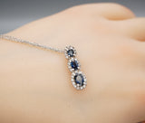 Sterling Silver Tanzanite Necklace