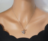 Sterling Silver Angel Necklace - Dynamic Cubic Zirconia Necklace