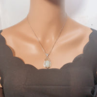 Genuine Hetian White Jade Necklace