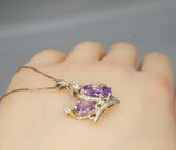 Genuine High Quality Amethyst Crown Necklace