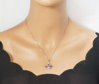 Genuine High Quality Amethyst Crown Necklace