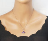 Genuine High Quality Amethyst Crown Necklace