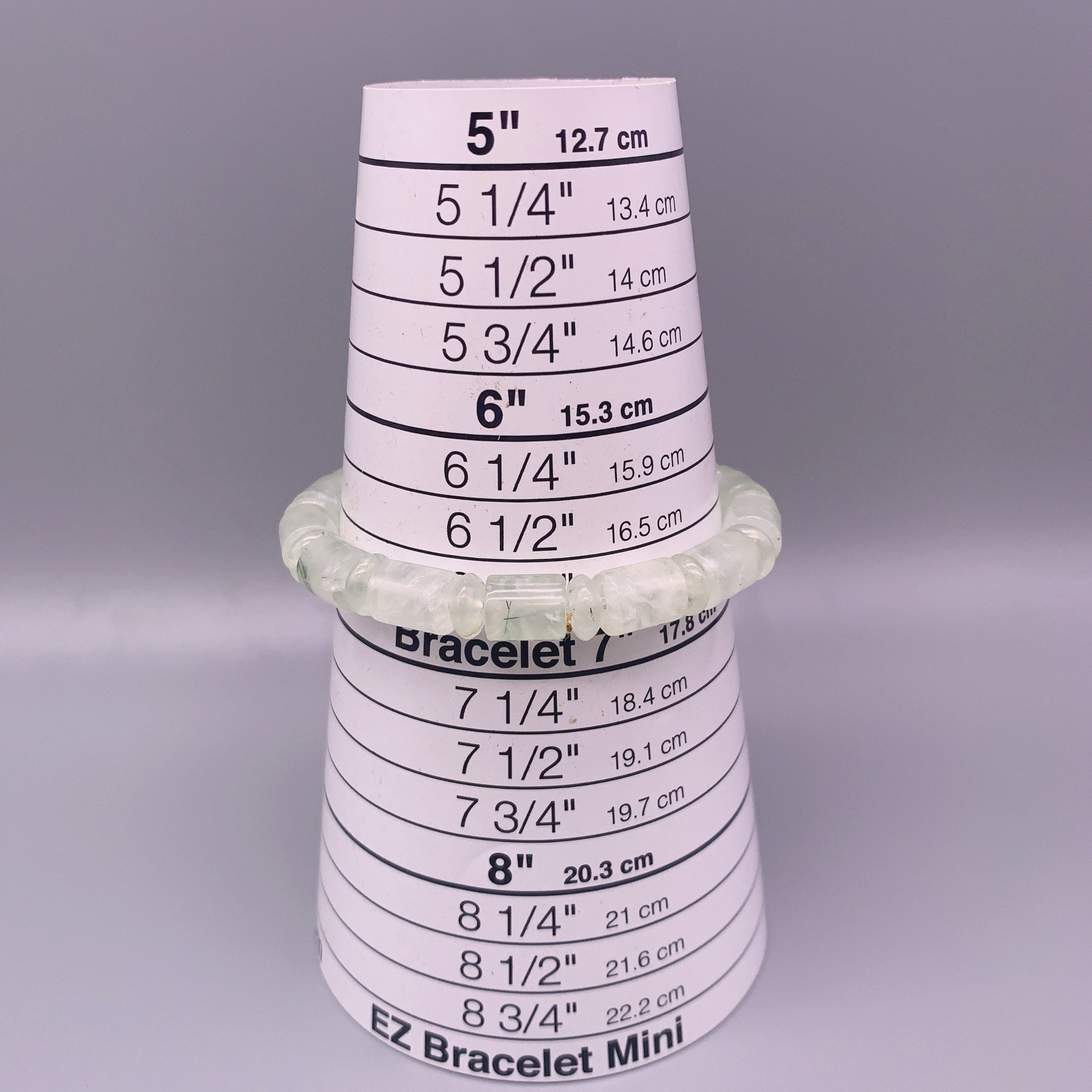 Genuine Prehnite Stone Bracelet: High Energy Heart Chakra Healing chunky stone jewelry #2474