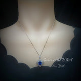 blue sapphire necklace