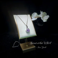 Genuine Amethyst Necklace - Phoenix Pendant - 18KGP @ Sterling Silver - February Birthstone - Amethyst Jewelry #688