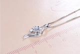 Genuine Moissanite Gemstone Necklace - GRA Certificate Round Cut Gemstone Jewelry Pendant 1 CT 6.5mm Gemstone Pendant #791