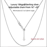 Genuine Moissanite Gemstone Necklace D color 1 ct - GRA Certificate Gemstone Jewelry Round Cut Gemotric Jewelry 18kgp@sterling silver #793