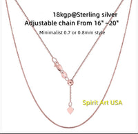 Ruby Necklace - Ruby Pendant - Rose gold @ Sterling Silver - July Birthstone - Adjustable Chain #414