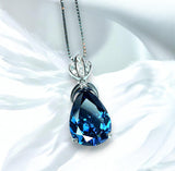 large blue sapphire necklace