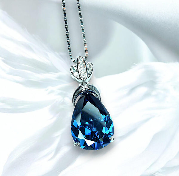 large blue sapphire necklace