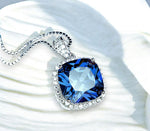 square blue sapphire