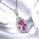 Pink tourmaline necklace