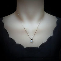Opal Necklace - Tiny Horse shoe Pendant - 18KGP @ Sterling Silver - Mini Small Opal Jewelry Pendant horseshoe jewelry #186