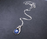 Kyanite Necklace Full 925 Sterling Silver Peacock Phoenix Pendant