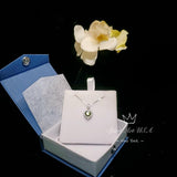 Tiny Genuine Green Peridot Necklace - Sterling Silver August Birthstone Halo Heart Peridot Jewelry #008