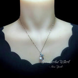 Small Freshwater Pink Pearl Phoenix Necklace Full 925 Sterling Silver 18kgp Bird Pendant Pearl Jewelry #932