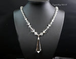 Clear Quartz Necklace Clear Quartz Point Necklace - Crystal Stone Necklace Luxury Crystal Healing Necklace -Luxury Clear Quartz 2602