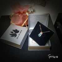 7 CT Aquamarine Necklace Gemstone Crown Rose Gold Sterling Silver Blue Gemstone Pendant Large Oval March Birthstone Solitaire Halo 800