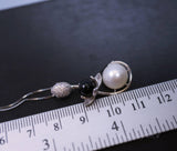 Genuine Pearl Necklace Full Sterling Silver Lotus Flower Tiny Freshwater Peal Jewelry Wedding Necklace Pearl Jewelry 1044