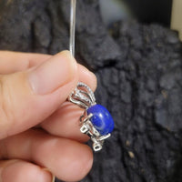 Lapis Lazuli Necklace - Butterfly Jewelry - Natural Genuine Blue Lapis Lazuli - Full 925 Sterilng Silver Butterfly Pendant 1019