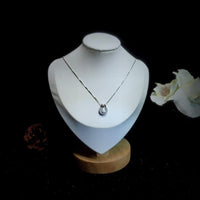 Opal Necklace - Tiny Horse shoe Pendant - 18KGP @ Sterling Silver - Mini Small Opal Jewelry Pendant horseshoe jewelry #186