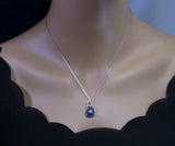 Kyanite Necklace Full 925 Sterling Silver Peacock Phoenix Pendant
