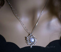 Large Freshwater Pearl Necklace - Full Sterling Silver High Quality Bridal Pearl Necklace - Genuine White Pearl Jewelry #425