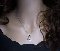 Amethyst Necklace Sterling Silver - Genuine Dangle February Birthstone Mini Butterfly Natural Amethyst Jewelry Pendant 1037