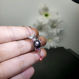 Genuine Black Pearl Necklace - 18kGP @ Sterling Silver Feather Necklace - Leaf Pendant Natural Black Pearl Jewelry 1084