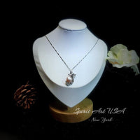 Small Freshwater Pink Pearl Phoenix Necklace Full 925 Sterling Silver 18kgp Bird Pendant Pearl Jewelry #932