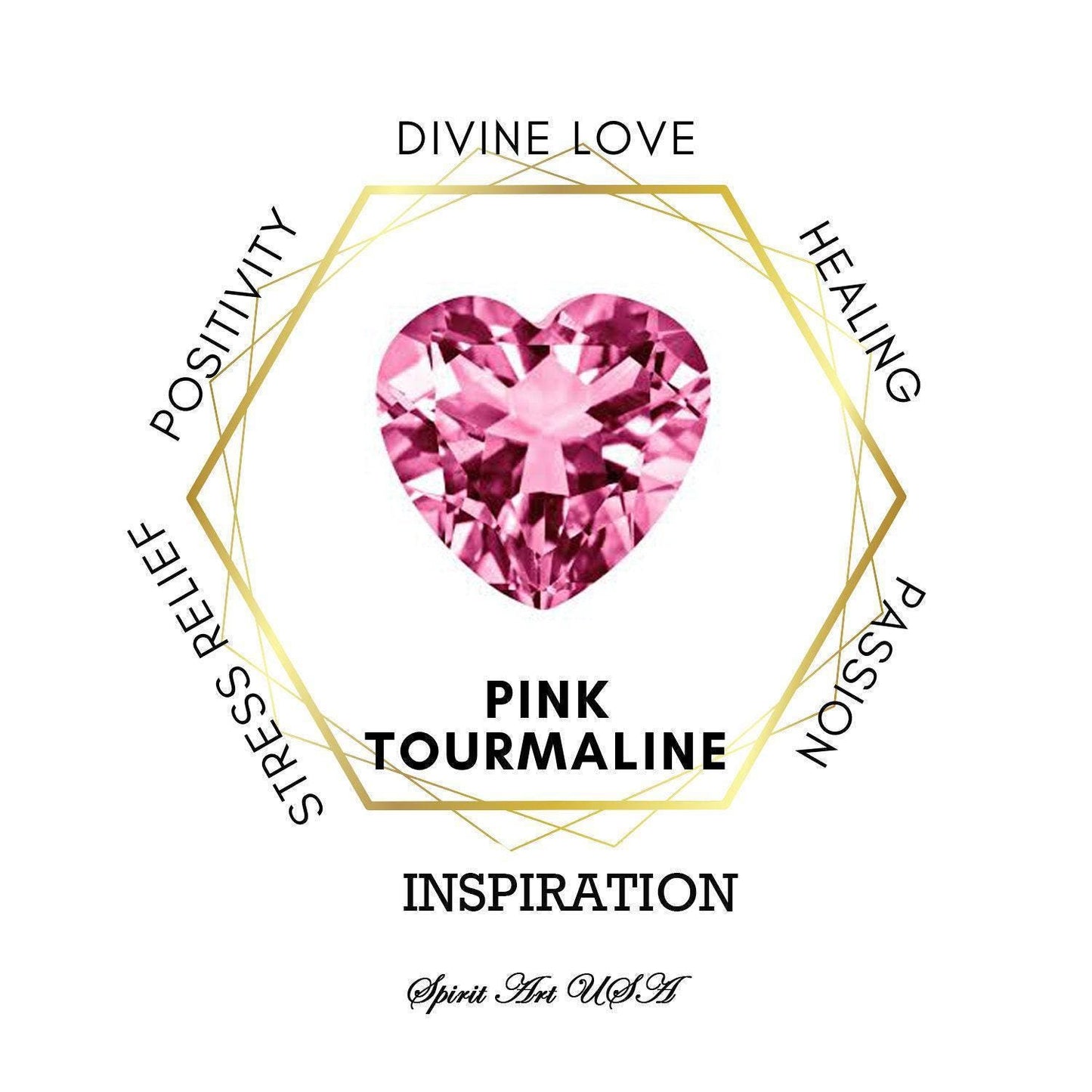 Deer Antler Pink Tourmaline Necklace - Sterling Silver 8mm Round Cut 2 Ct Pink Tourmaline Pendant #346