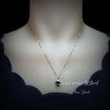 Genuine Smoky Quartz Necklace - 18kgp @ Sterling Silver - Protective Gemstone - Root Chakra Healing - Smoky Quartz Pendant #309
