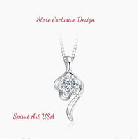 Genuine Moissanite Gemstone Necklace - GRA Certificate Round Cut Gemstone Jewelry Pendant 1 CT 6.5mm Gemstone Pendant #791