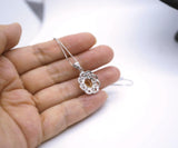 Natural Citrine Necklace Silver - Sterling Silver Life of Flower Genuine Citrine Healing Jewelry
