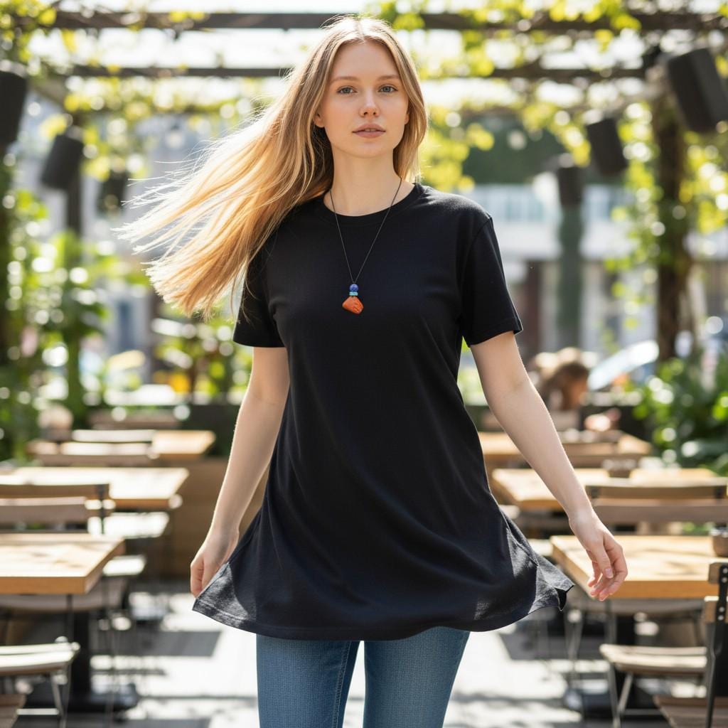 Red Jasper Rough Cut Pendant Necklace, Lapis Lazuli Turquoise Beads Leather Cord, Grounding Men's Boho chunky stone jewelry #2329