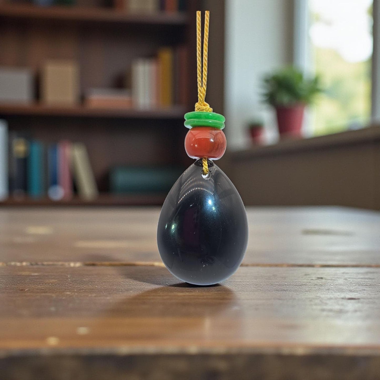 Large obsidian Necklace Leather cord Red carnelian Green Jade Pendant Protective gemstone Chain UP to 30" chunky stone jewelry #2335