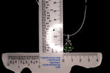 Diopside Necklace • Sterling Silver Green Gemstone Pendant • Vintage Style Flower Birthstone Necklace • Adjustable Chain 1129