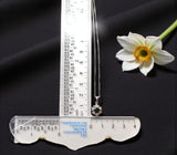 Green Diopside Flower Necklace, 925 Sterling Silver 18k Gold Plated, 5mm Round Gemstone Pendant, Dainty Minimalist Jewelry 1139