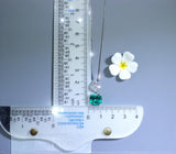 Paraiba Blue Tourmaline Necklace, Cushion Cut Gemstone Pendant, Sterling Silver Gold Plated Jewelry, Unique Gift for Her, Neon Blue 1144