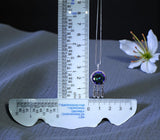 Large Mystic Topaz Necklace 6 CT Rainbow Gemstone Dream catcher jewelry Sterling Silver White Gold Plated Solitaire #1134