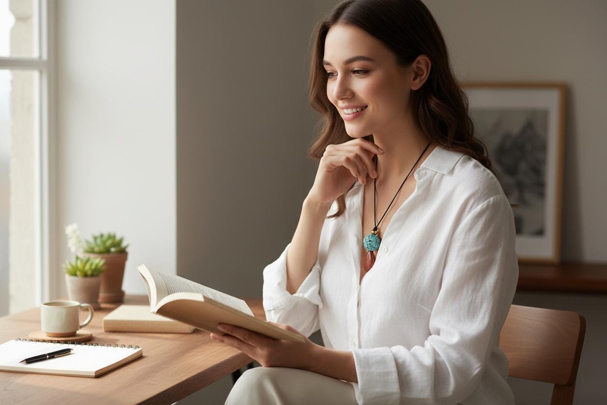 Carved Turquoise Flower & Red Jasper Totem Necklace - 20mm Carved Stone - 30" Adjustable Cord - Earthy Boho Chunky #2075