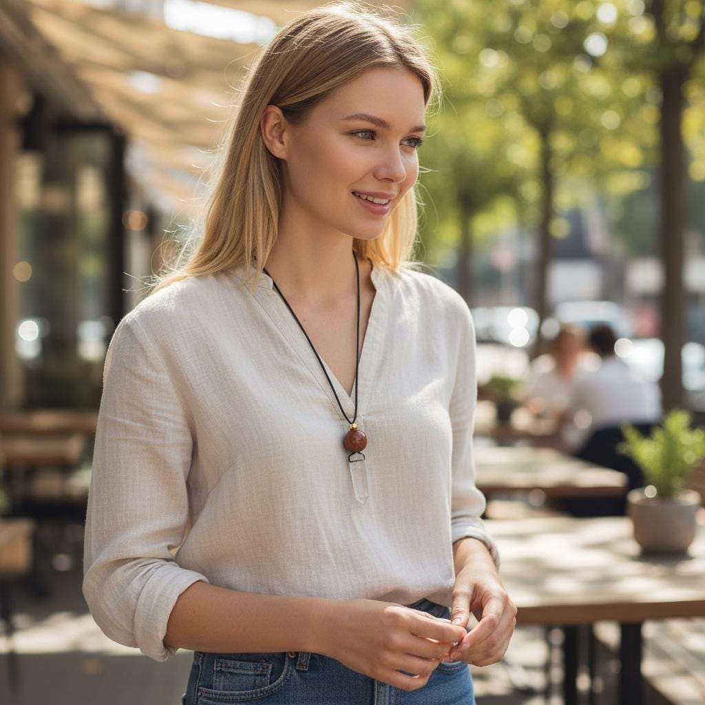 Chunky Clear Quartz Wand Necklace, Geometric Red Jasper Pendant on 30" Adjustable Real Leather Cord, Large Natural Crystal Healing #2539