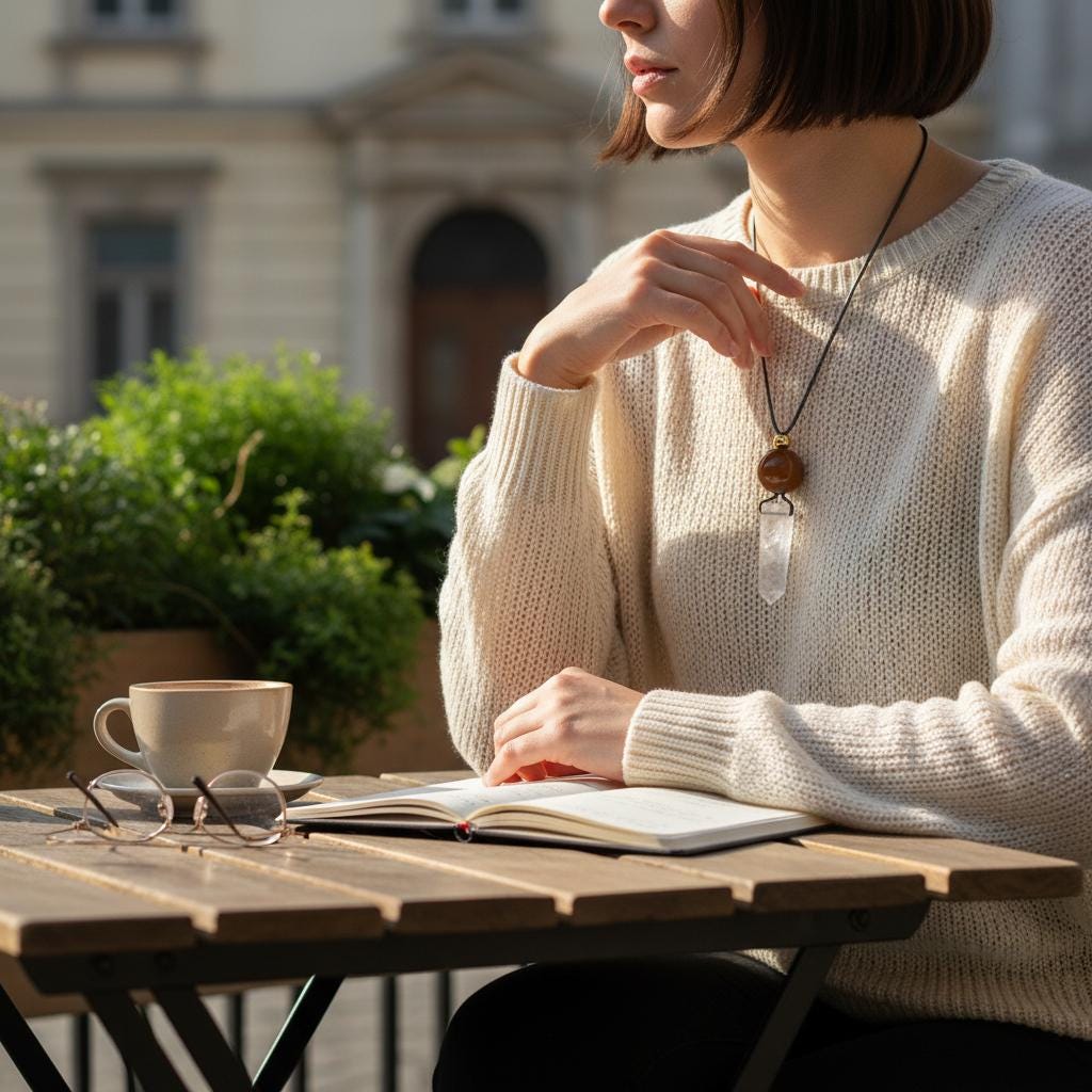 Chunky Clear Quartz Wand Necklace, Geometric Red Jasper Pendant on 30" Adjustable Real Leather Cord, Large Natural Crystal Healing #2539