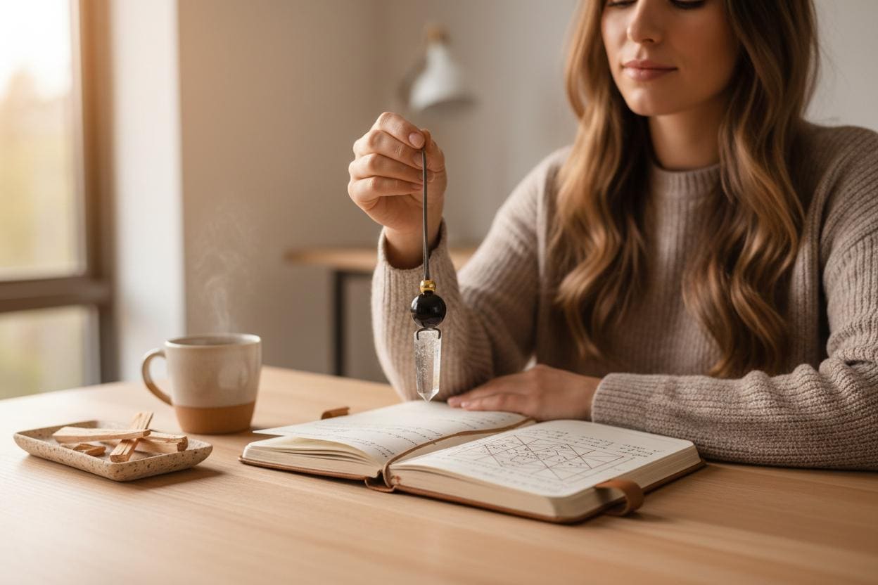 Clear Quartz Point Necklace, Chunky Geometric Black Onyx Jewelry, April Birthstone Gift for Him Her, Adjustable Leather Cord