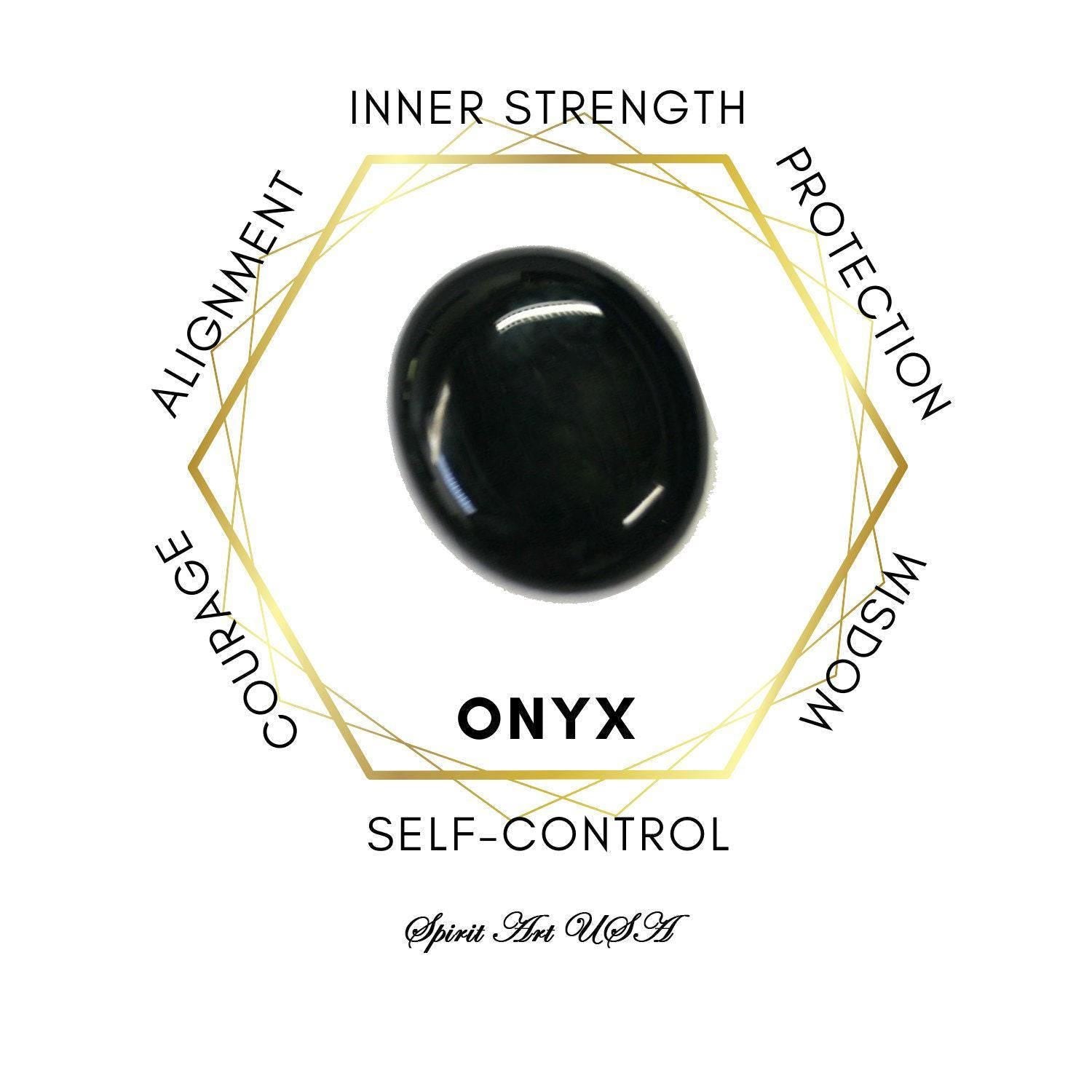 Black Onyx Necklace - Rose Gold coated 925 Sterling Silver Black Agate - Pendant High Frequency Protective Energy Root Chakra Healing #147